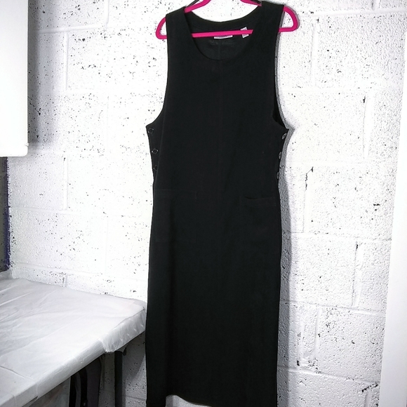 Amanda Smith PL Black Soft Shift Long Maxi Dress